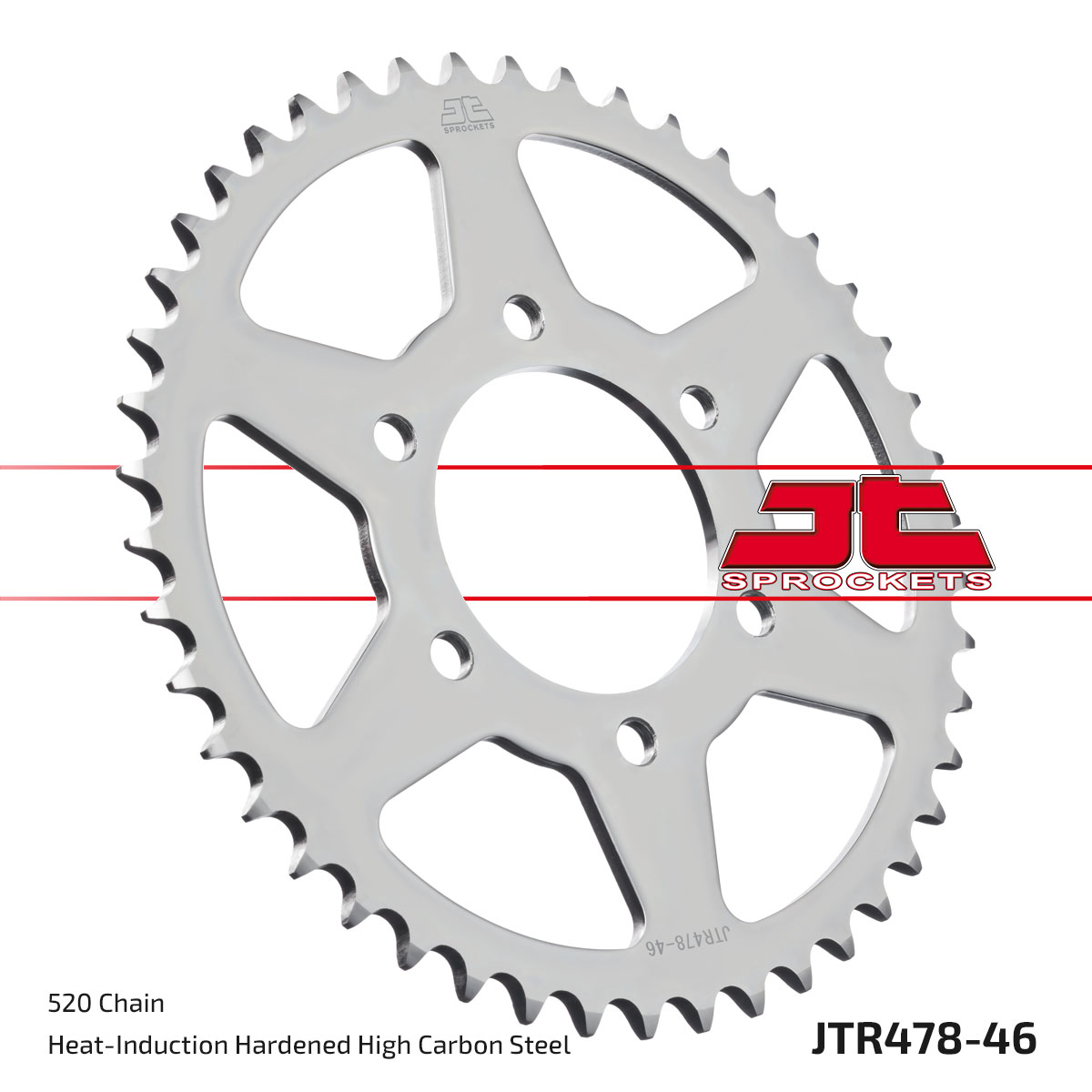 Lánckerék hátsó, 520-as lánchoz, JTR478.46