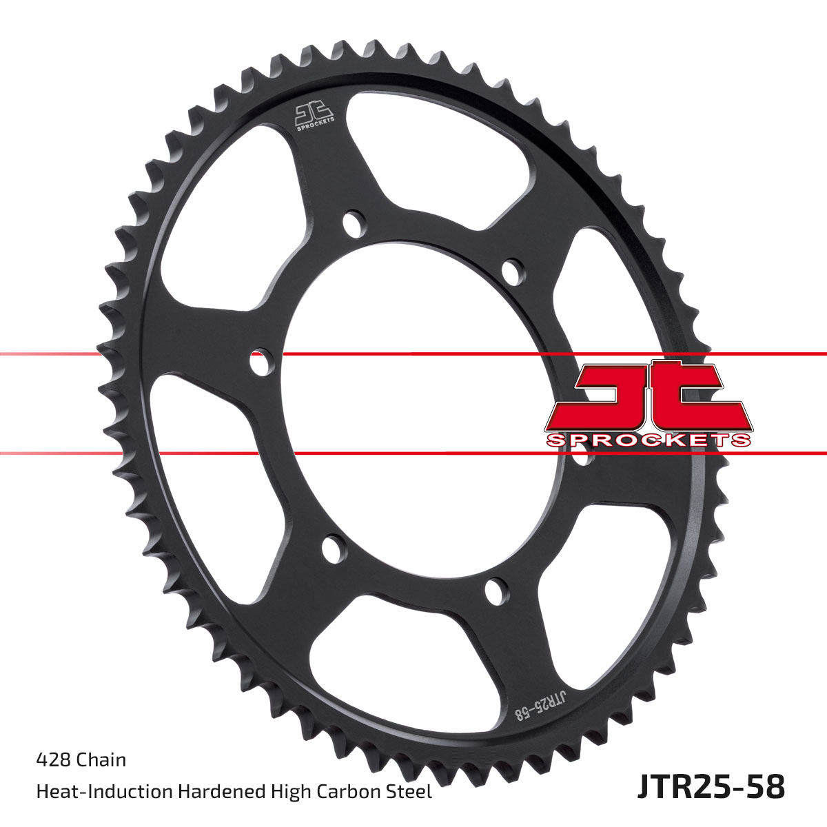 Lánckerék hátsó, 428-as lánchoz, JTR25.58