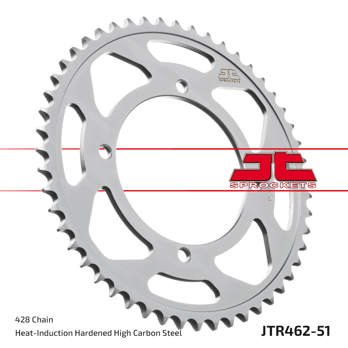 Lánckerék hátsó, 428-as lánchoz, JTR462.51