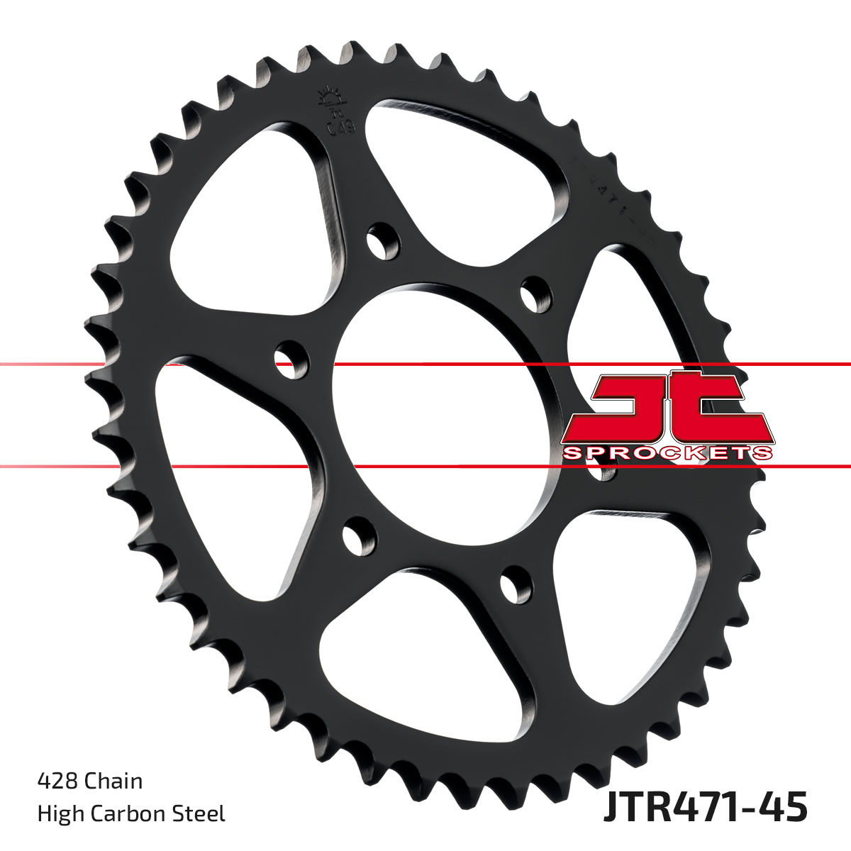 Lánckerék hátsó, 428-as lánchoz, JTR471.45