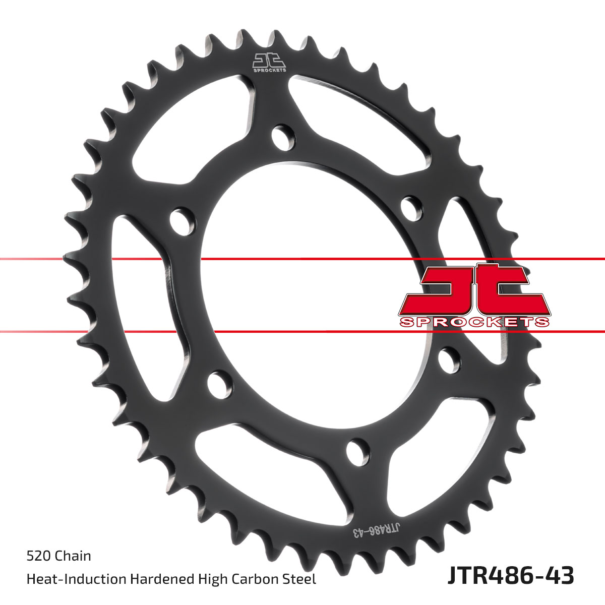 Lánckerék hátsó, 520-as lánchoz, JTR486.43