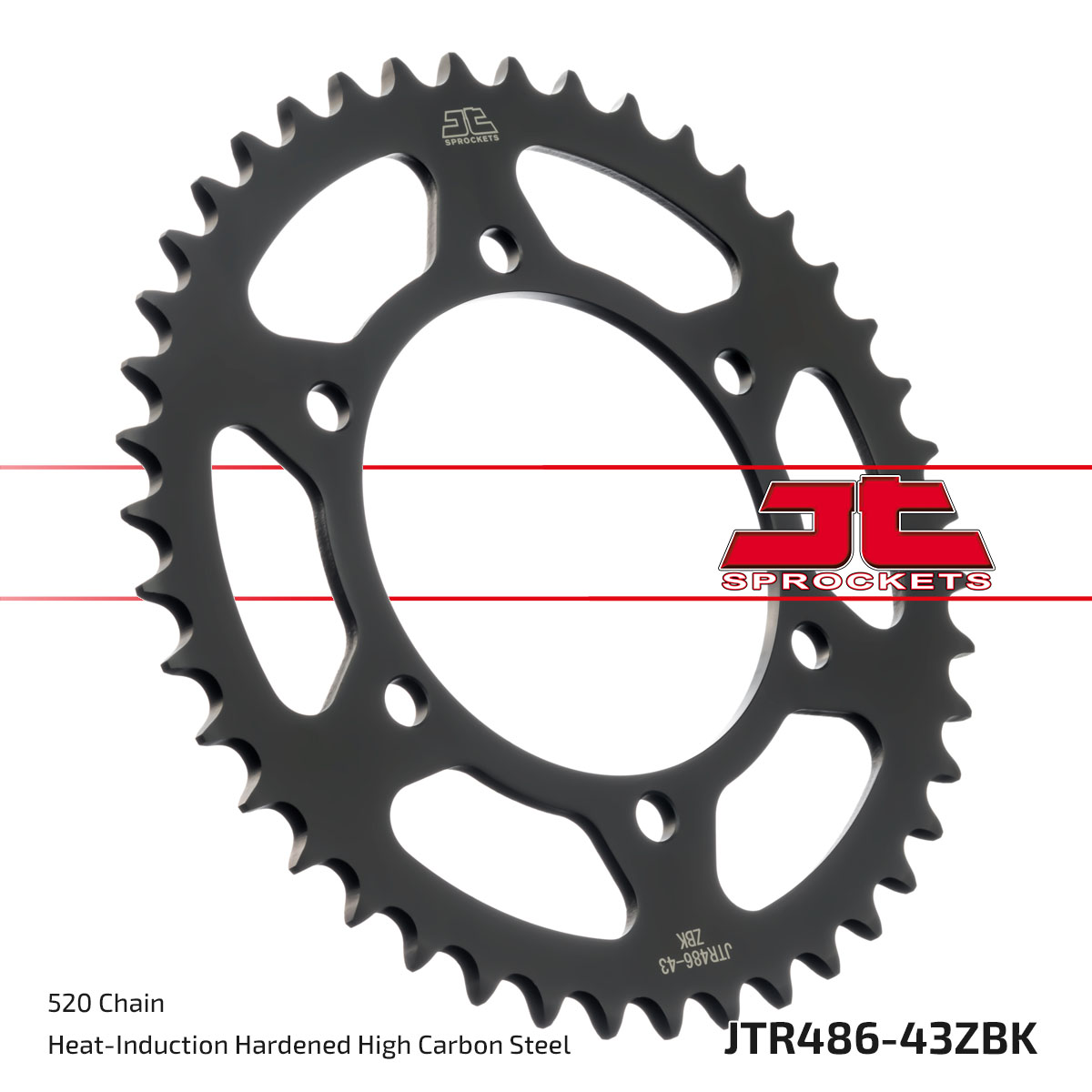 Lánckerék hátsó, 520-as lánchoz, JTR486.43ZBK
