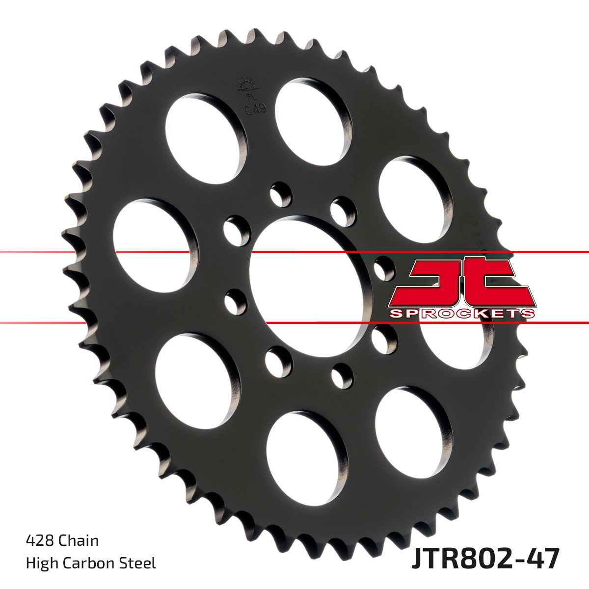 Lánckerék hátsó, 428-as lánchoz, JTR802.47