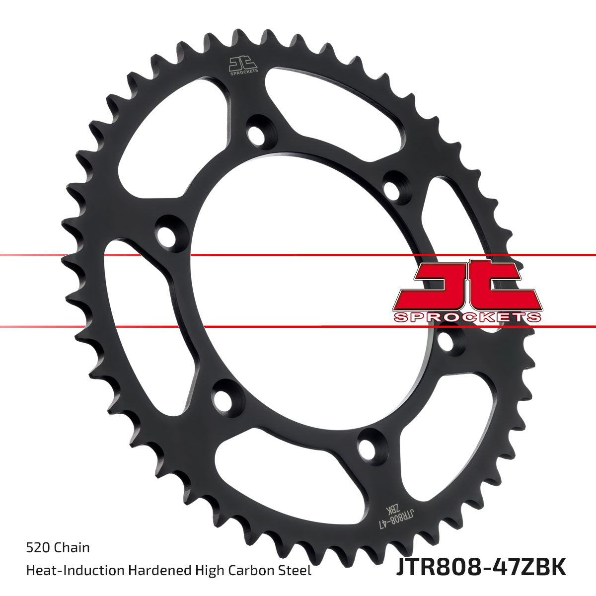 Lánckerék hátsó, 520-as lánchoz, JTR808.47ZBK