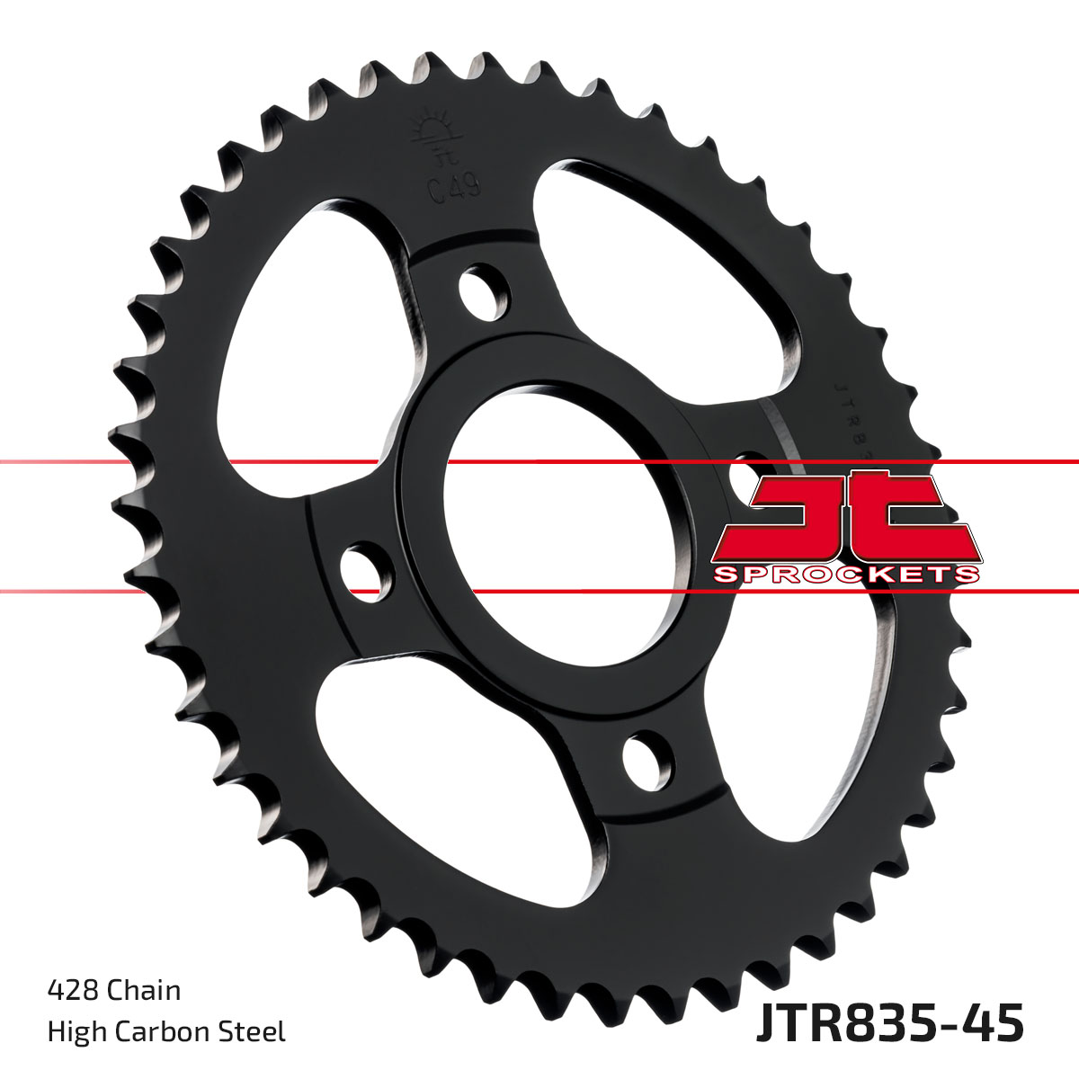Lánckerék hátsó, 428-as lánchoz, JTR835.45