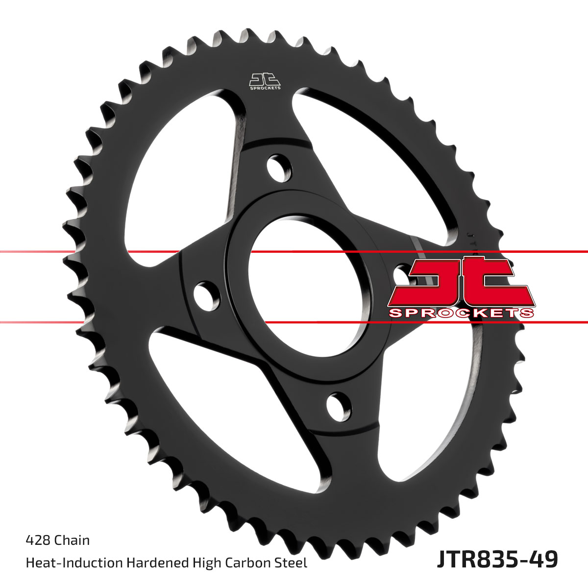 Lánckerék hátsó, 428-as lánchoz, JTR835.49