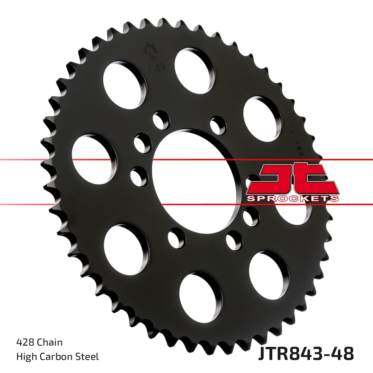 Lánckerék hátsó, 428-as lánchoz, JTR843.48