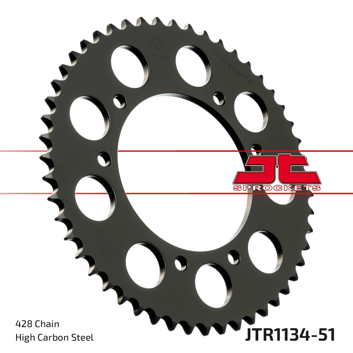 Lánckerék hátsó, 428-as lánchoz, JTR1134.51
