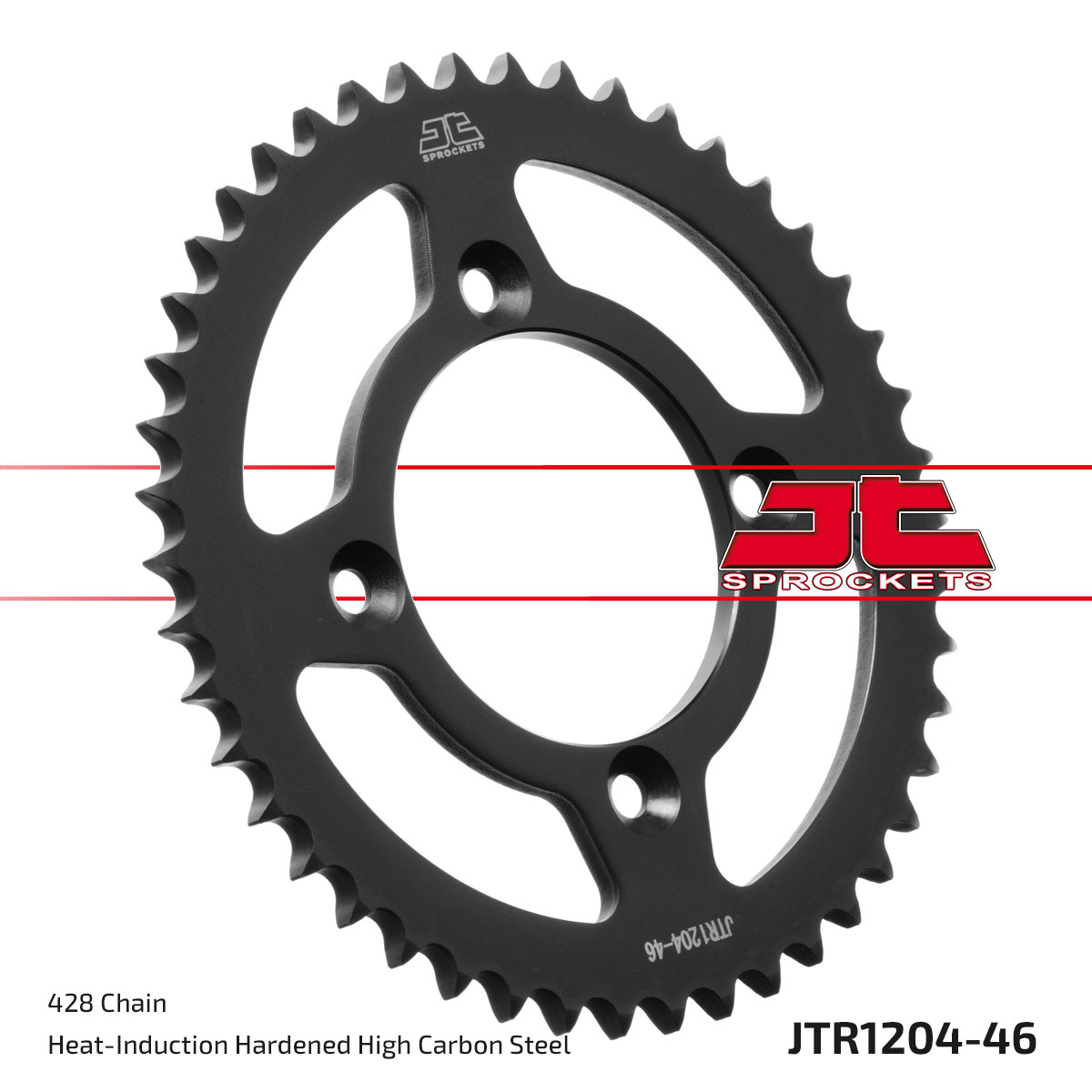 Lánckerék hátsó, 428-as lánchoz, JTR1204.46
