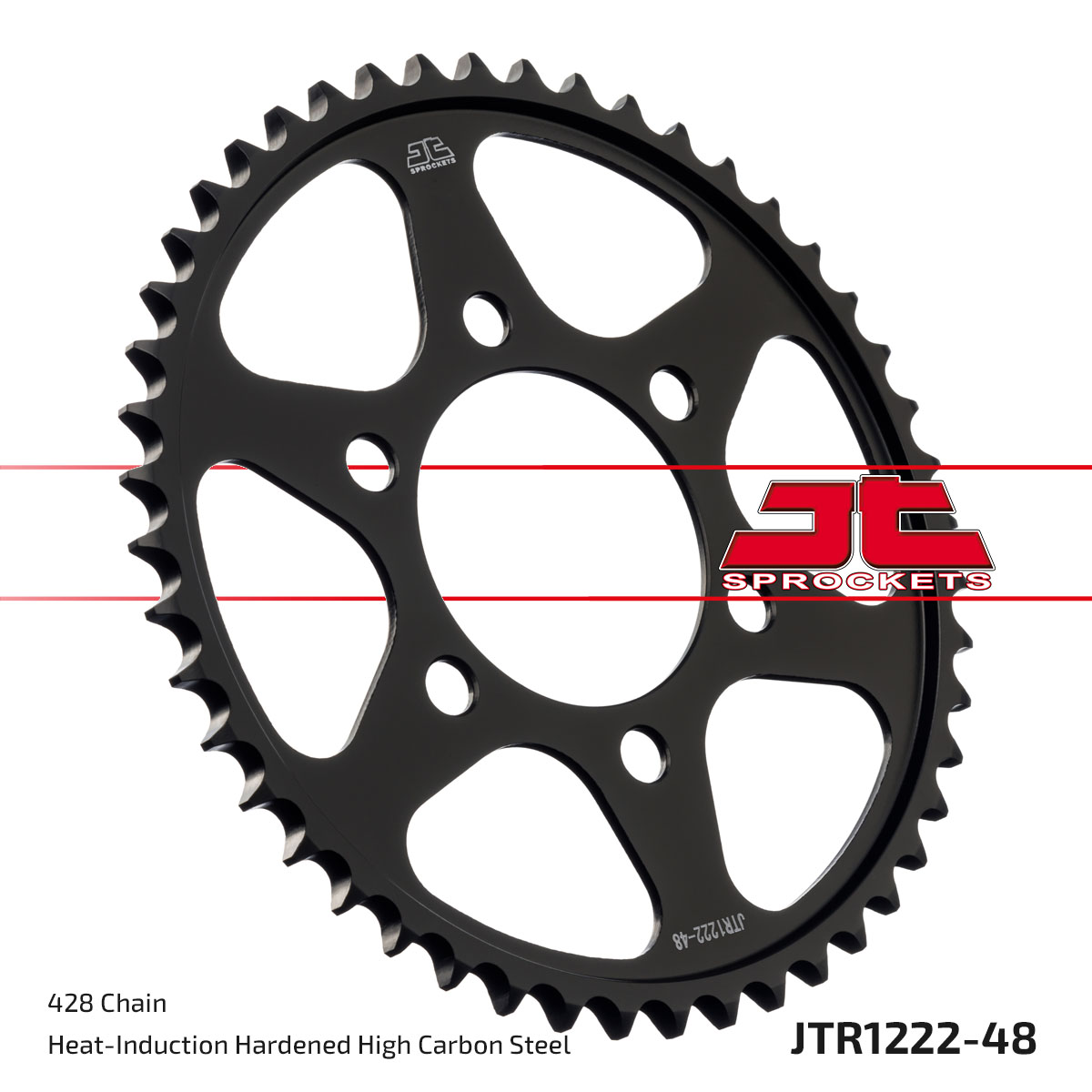 Lánckerék hátsó, 428-as lánchoz, JTR1222.48