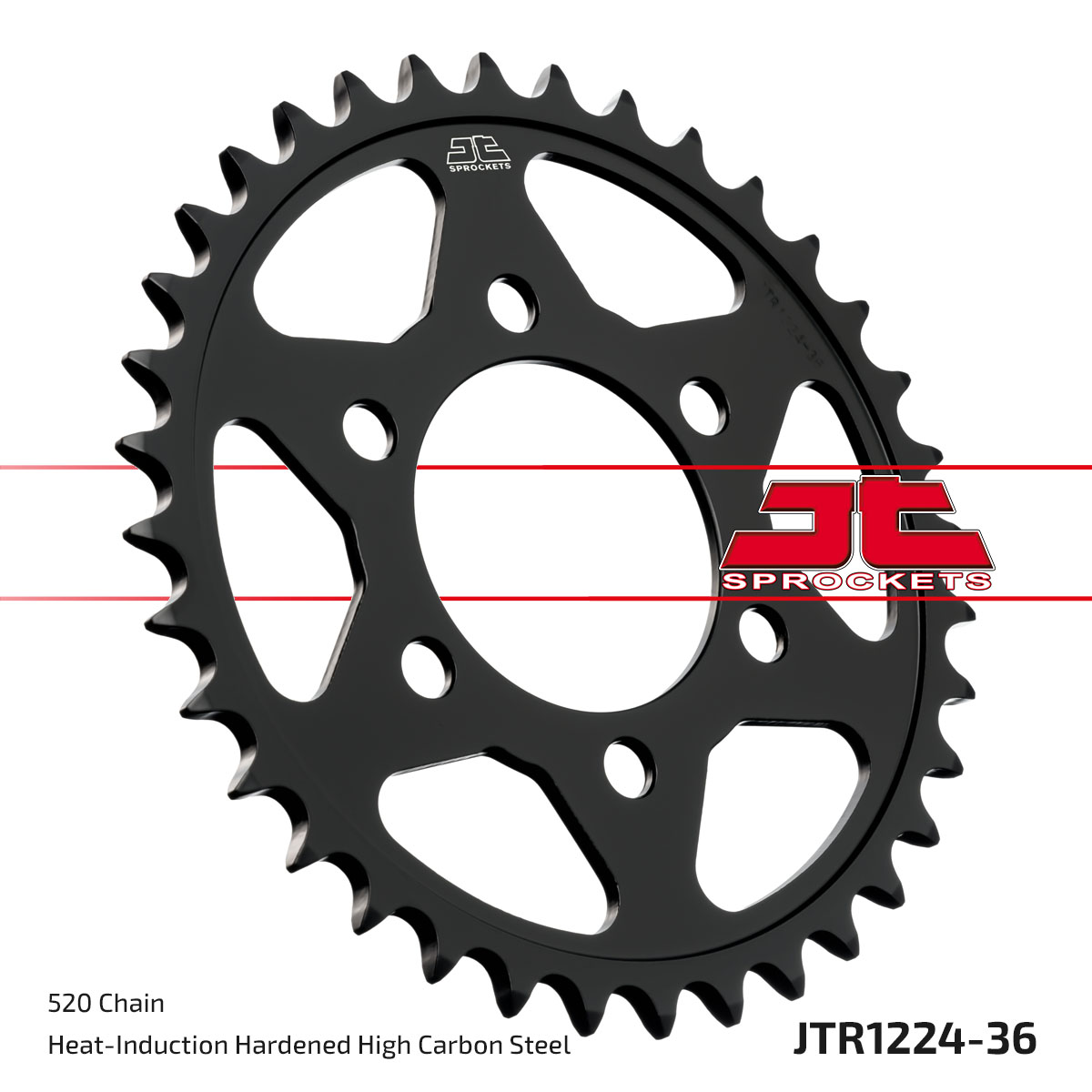 Lánckerék hátsó, 520-as lánchoz, JTR1224.36