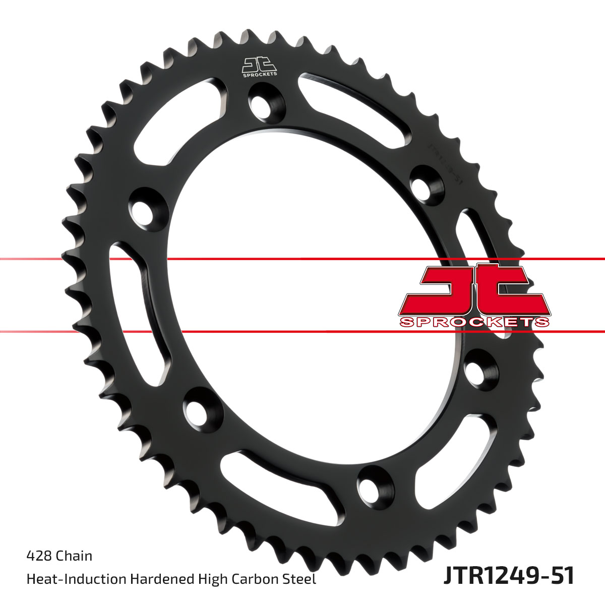 Lánckerék hátsó, 428-as lánchoz, JTR1249.51