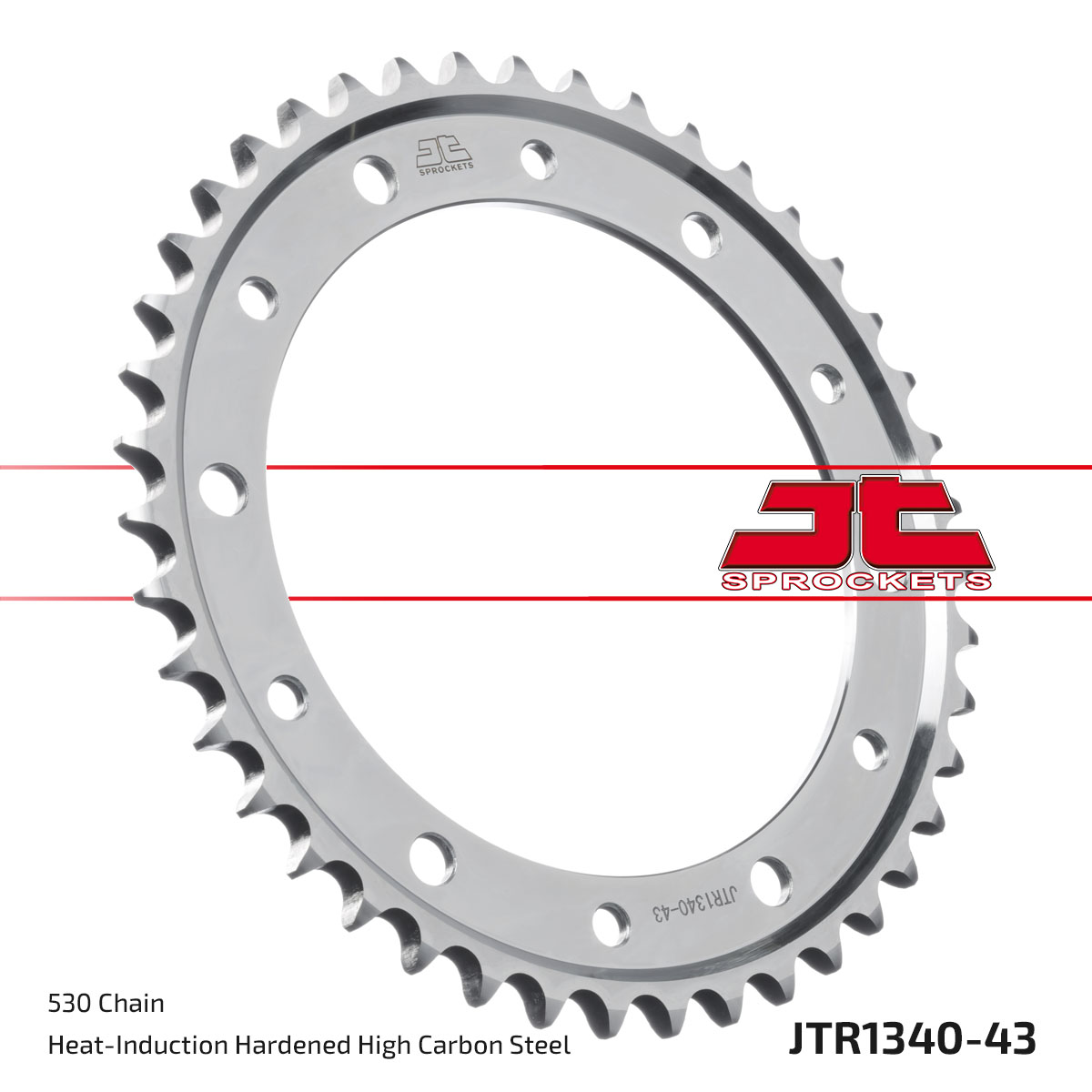 Lánckerék hátsó, 530-as lánchoz, JTR1340.43