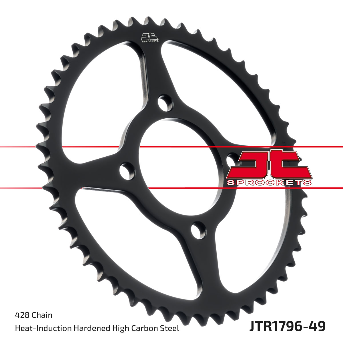 Lánckerék hátsó, 428-as lánchoz, JTR1796.49