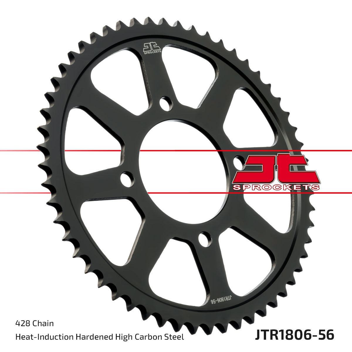 Lánckerék hátsó, 428-as lánchoz, JTR1806.56