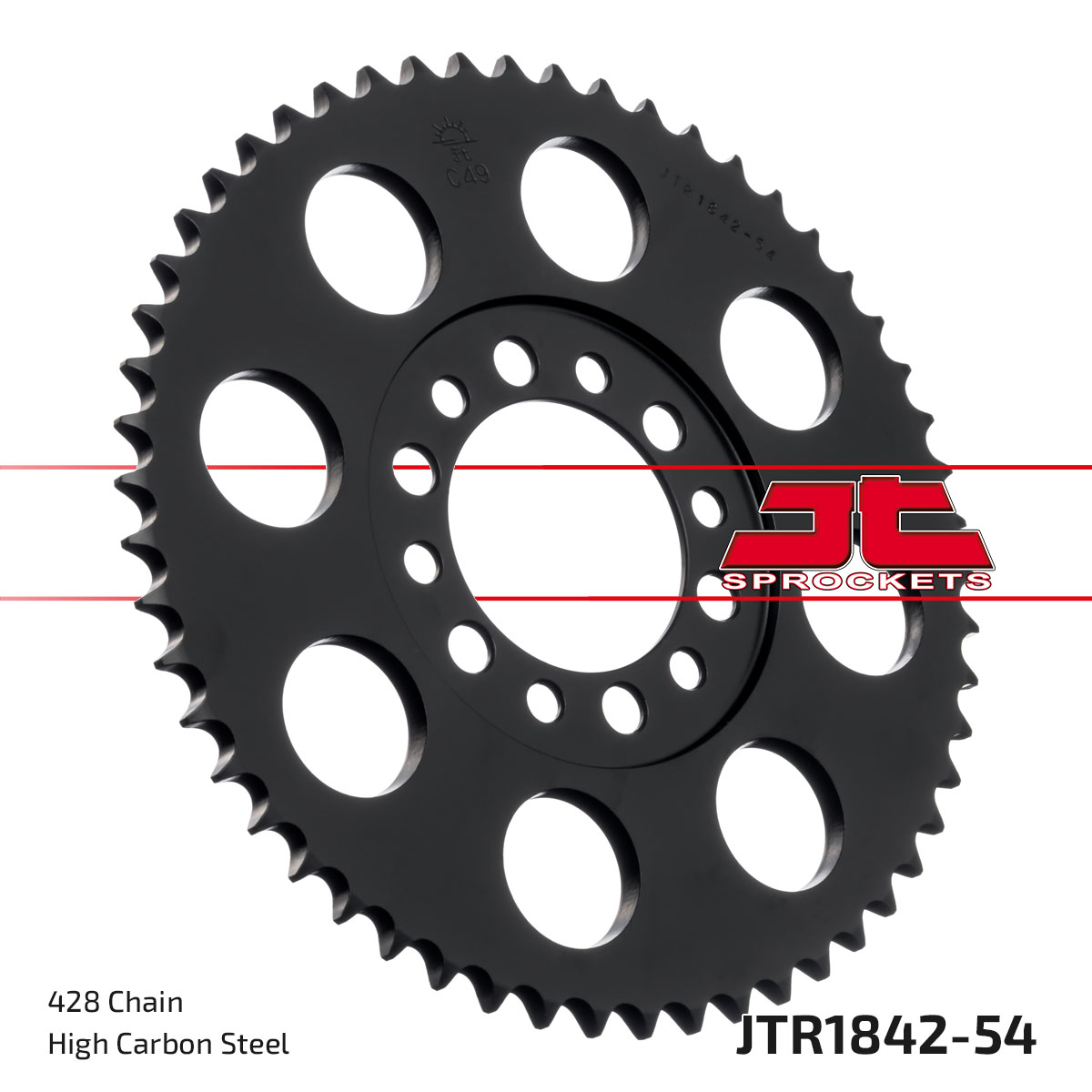 Lánckerék hátsó, 428-as lánchoz, JTR1842.54