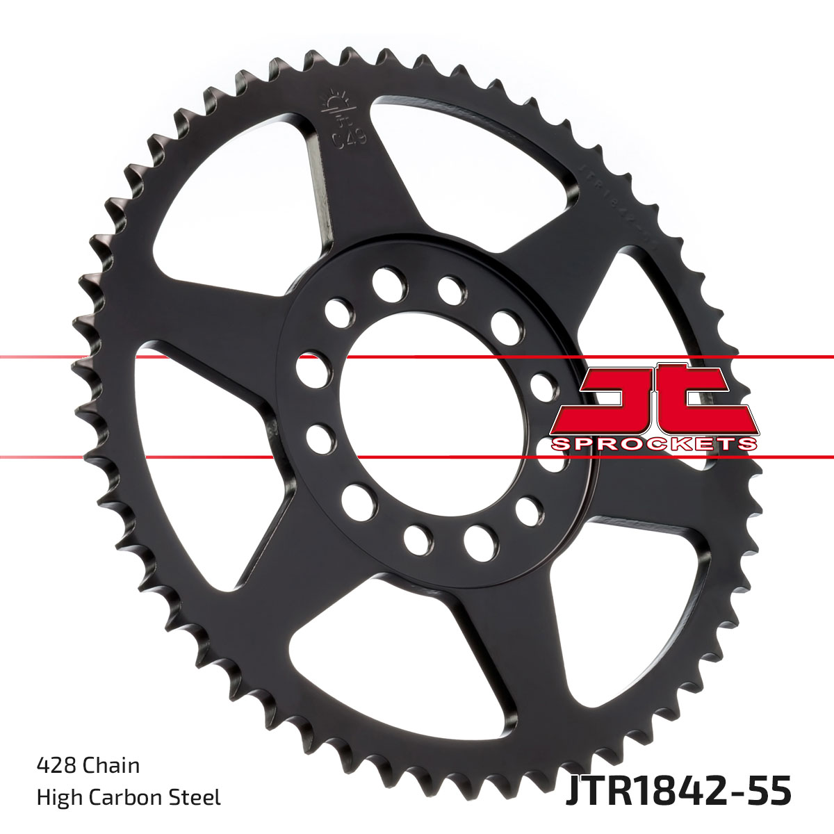 Lánckerék hátsó, 428-as lánchoz, JTR1842.55